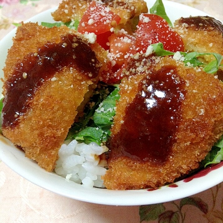 カレーコロッケ丼♡